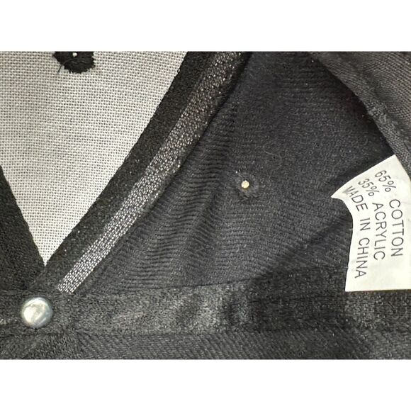 Harley Davidson Embroidered Baseball Cap, US Flag & H-D Motorcycle Logo, Black - Picture 5 of 5